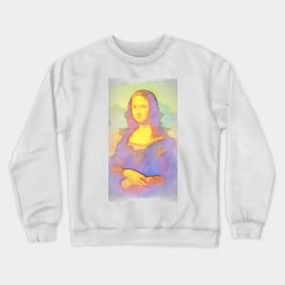 Gioconda - Mona Lisa instagram filters - Watercolors Crewneck Sweatshirt